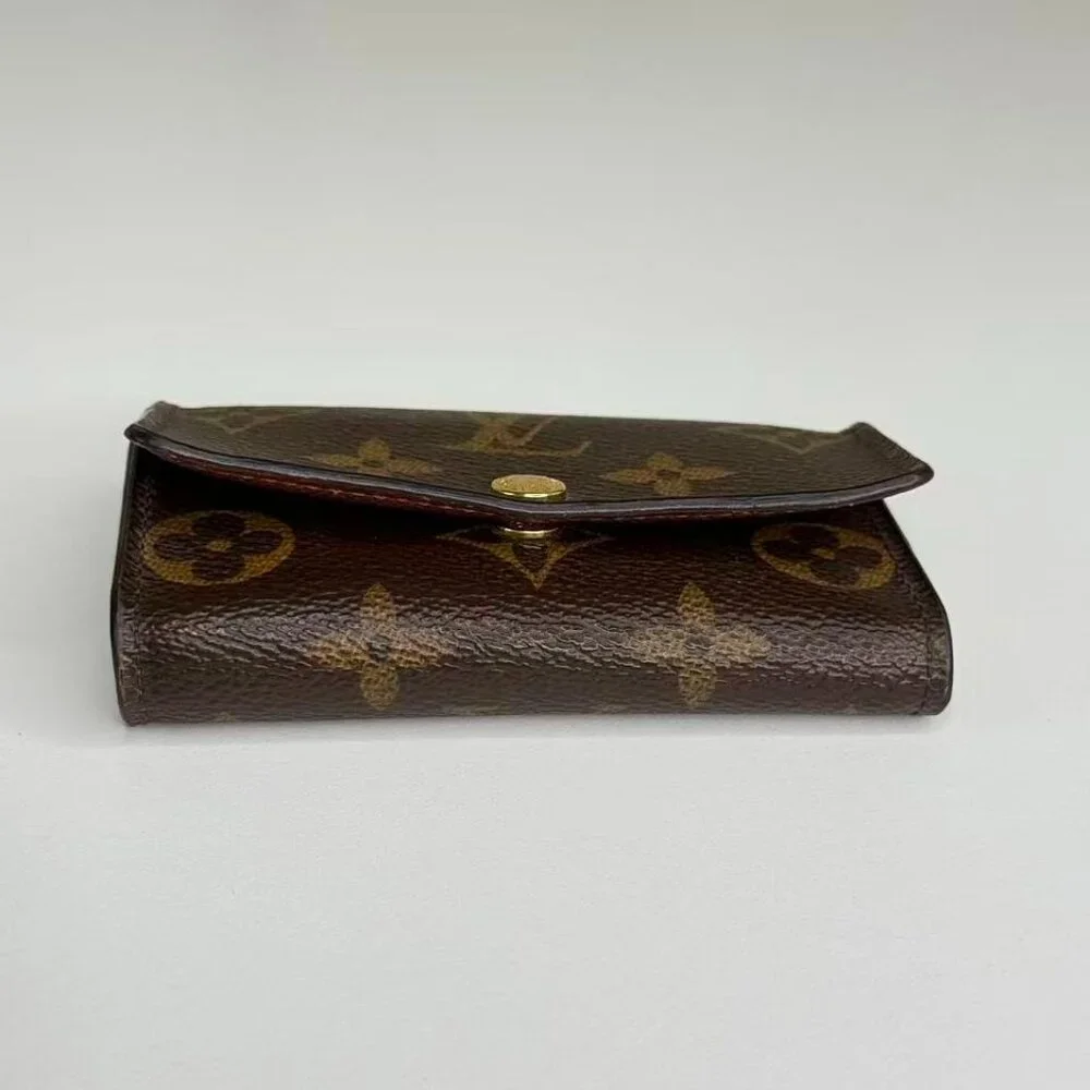 Louis Vuitton Monogram Canvas Keychain with Classic Gold Hardware